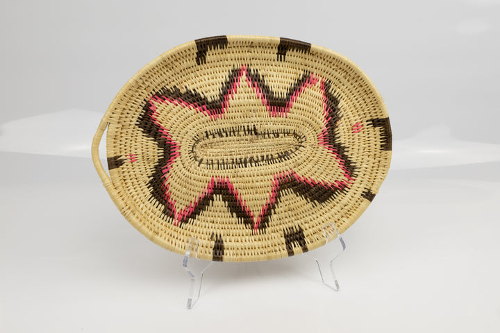 Hand Woven Vintage Plate Basket Made By Indigenous Artisans