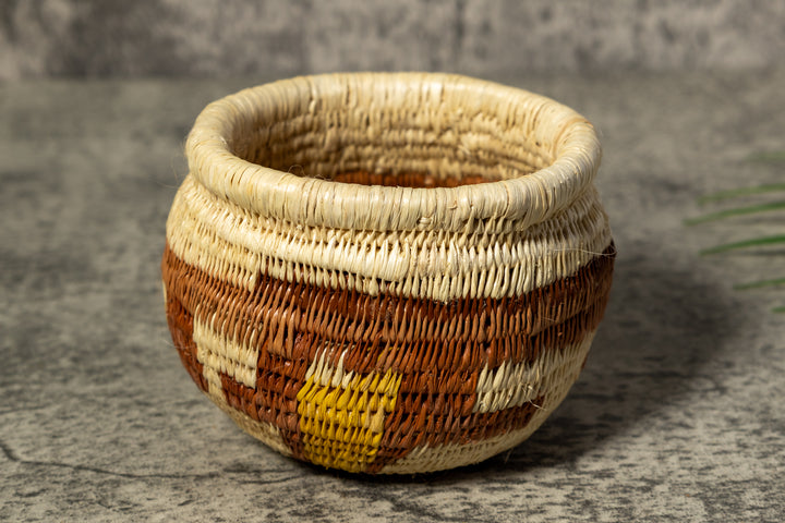 Brown and Gold Rainforest Vintage Basket