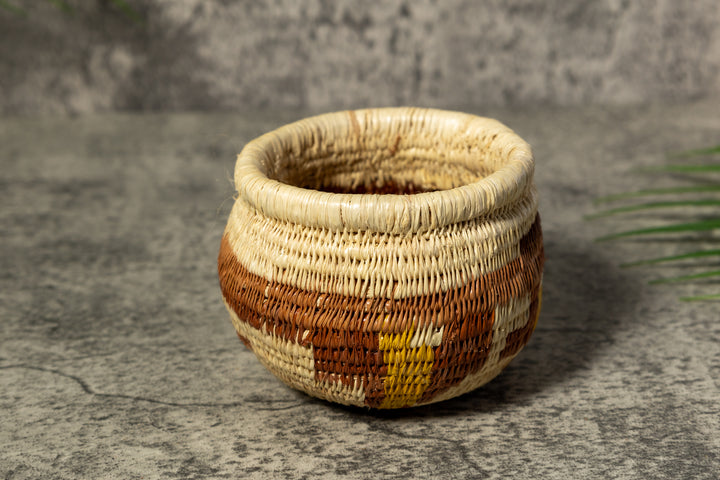 Brown and Gold Rainforest Vintage Basket
