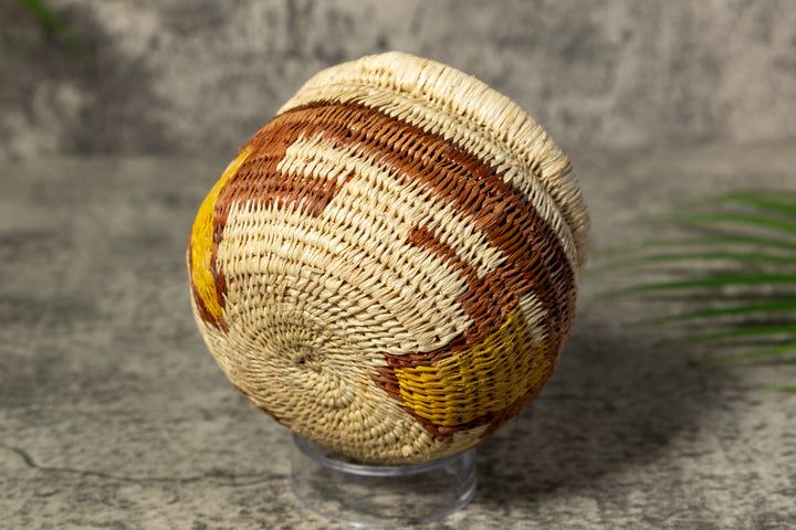 Brown and Gold Rainforest Vintage Basket