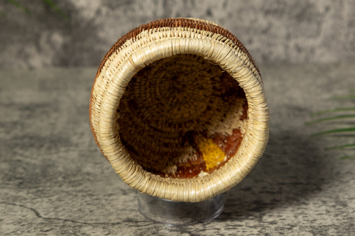 Brown and Gold Rainforest Vintage Basket