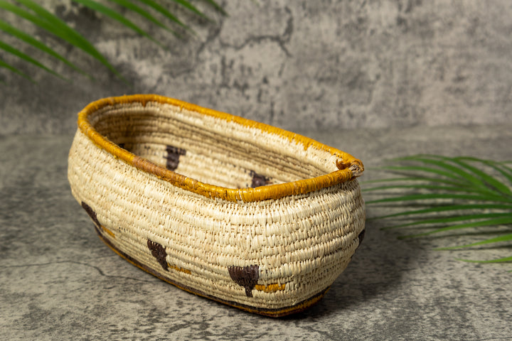 Oval Rainforest Vintage Basket