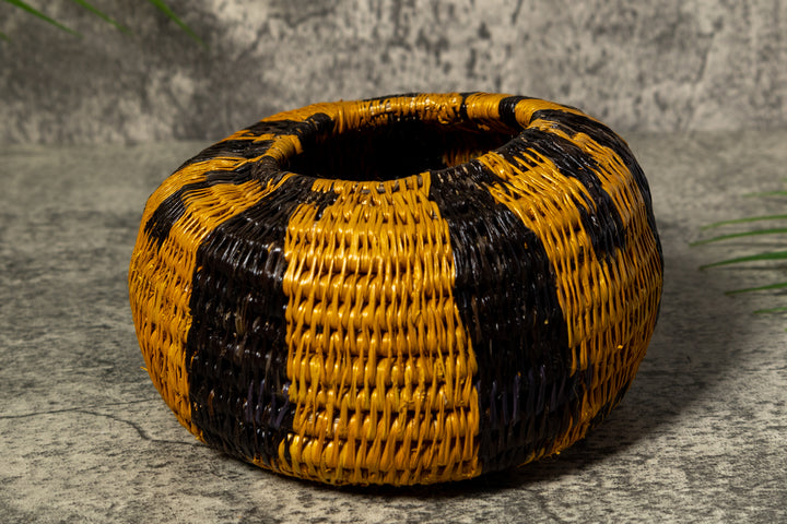 Gold and Black Rainforest Vintage Basket
