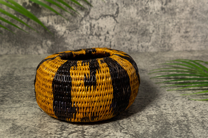 Gold and Black Rainforest Vintage Basket