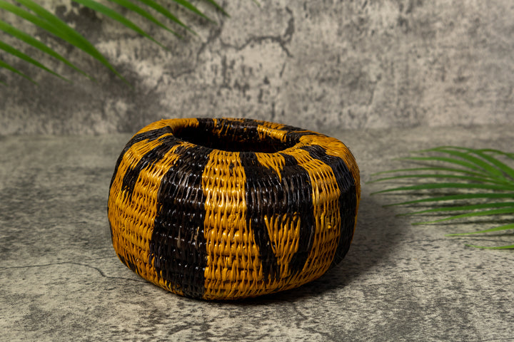 Gold and Black Rainforest Vintage Basket