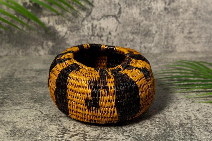 Gold and Black Rainforest Vintage Basket