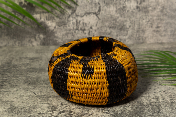 Gold and Black Rainforest Vintage Basket