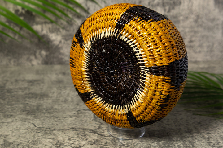 Gold and Black Rainforest Vintage Basket
