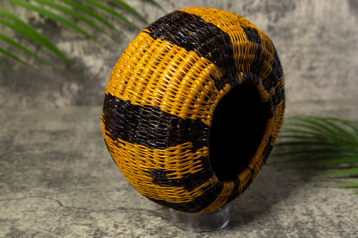 Gold and Black Rainforest Vintage Basket