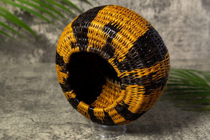 Gold and Black Rainforest Vintage Basket