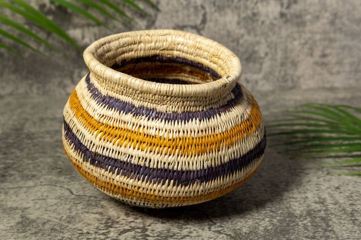 Gold and Black Rainforest Vintage Basket