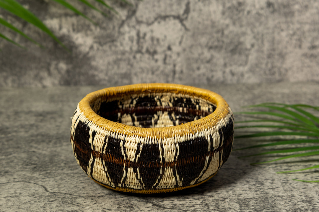 Bold Feather Rainforest Vintage Basket