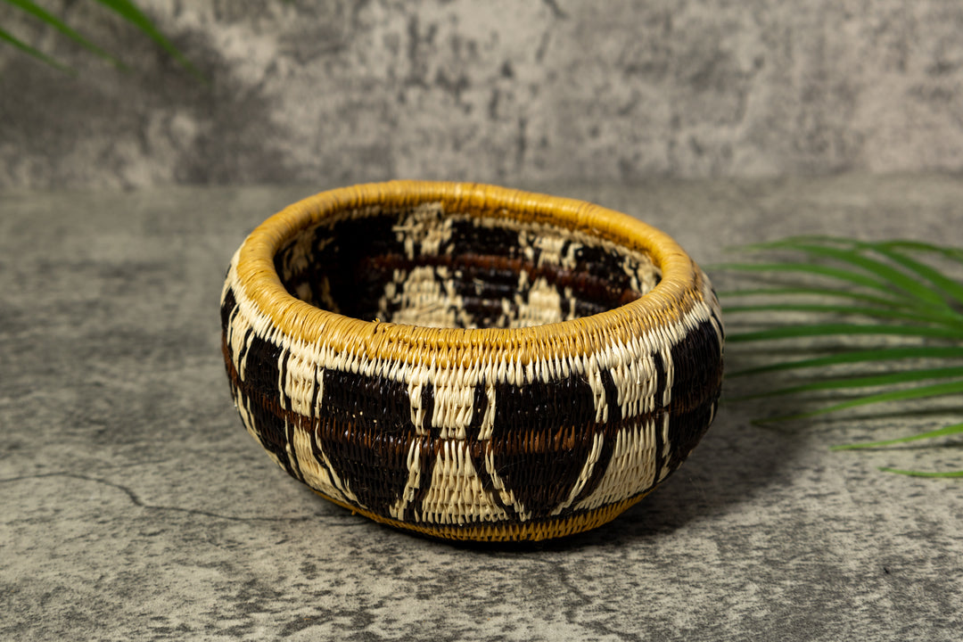 Bold Feather Rainforest Vintage Basket