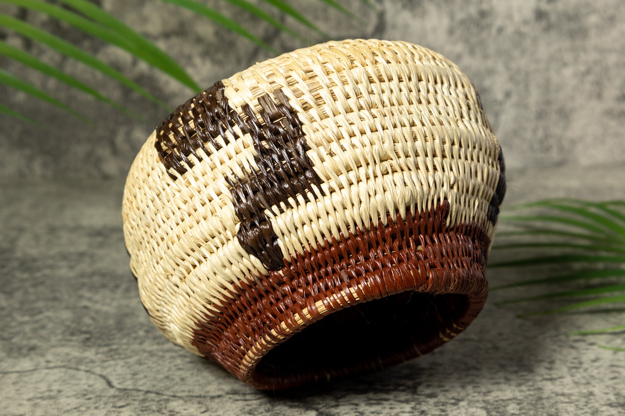 Snake-like Design Vintage Basket