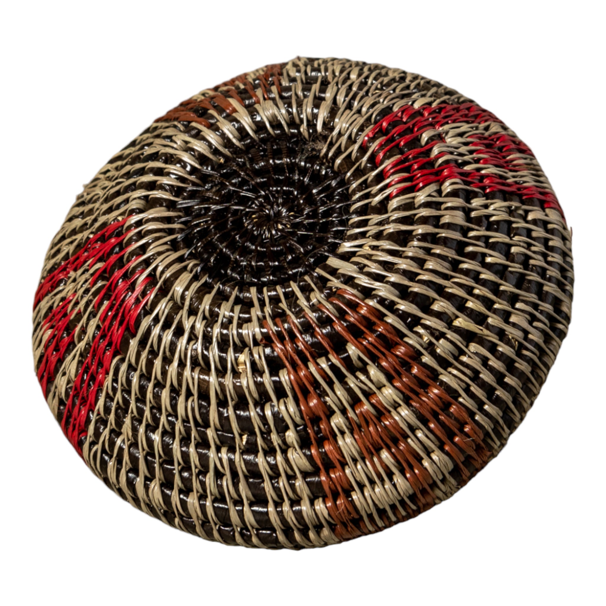Rainforest Palette Woven Basket With Top