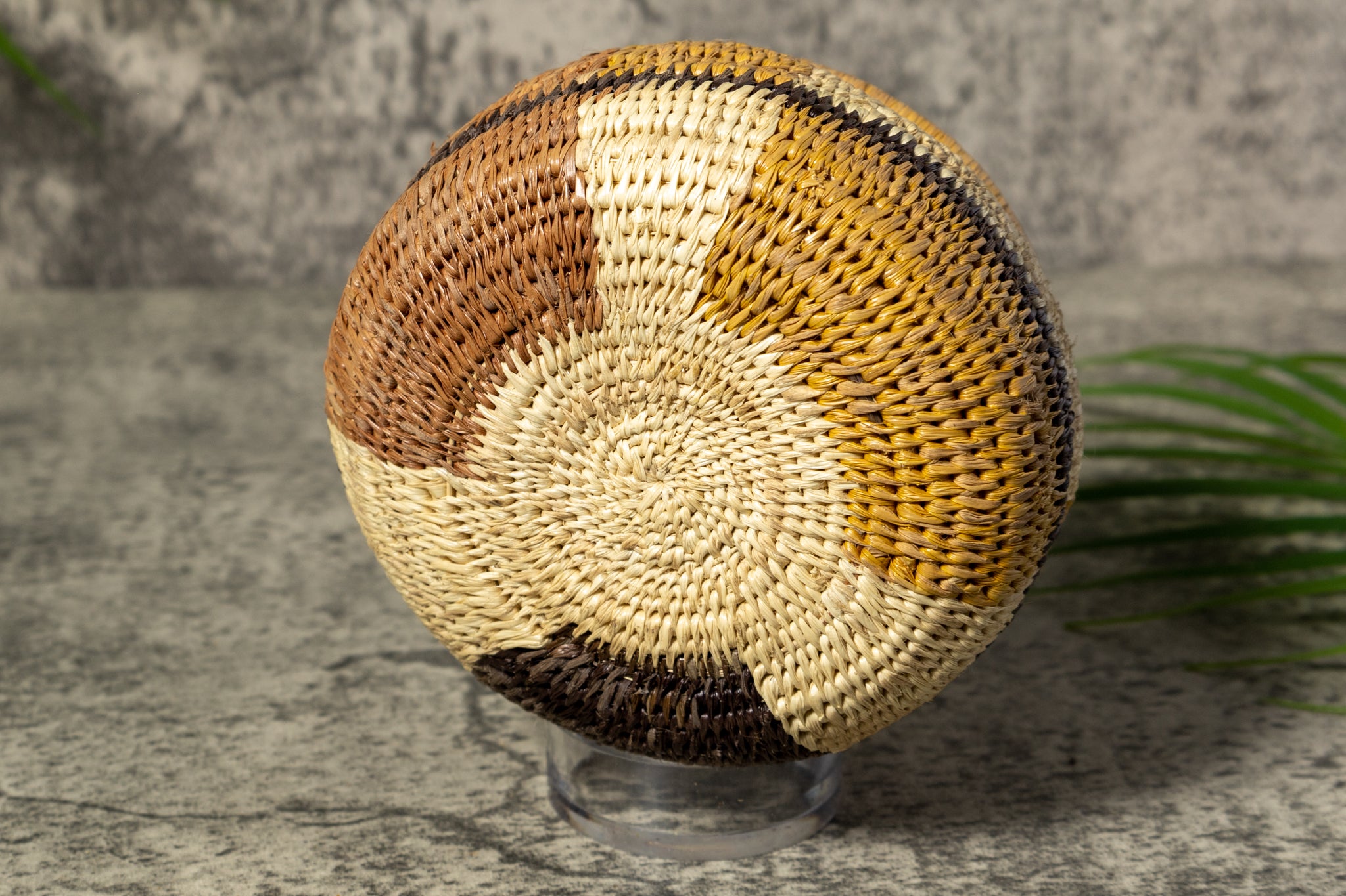 Brown Gold And Black Rainforest Vintage Basket