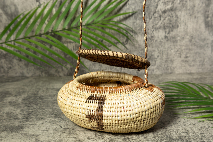 Oval Vintage Hanging Basket