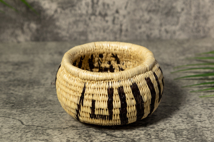 Black and White Rainforest Vintage Basket