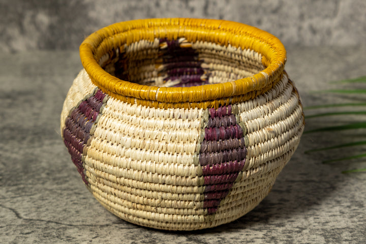 Feather Design Rainforest Vintage Basket