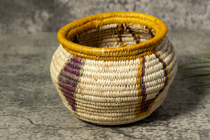 Feather Design Rainforest Vintage Basket