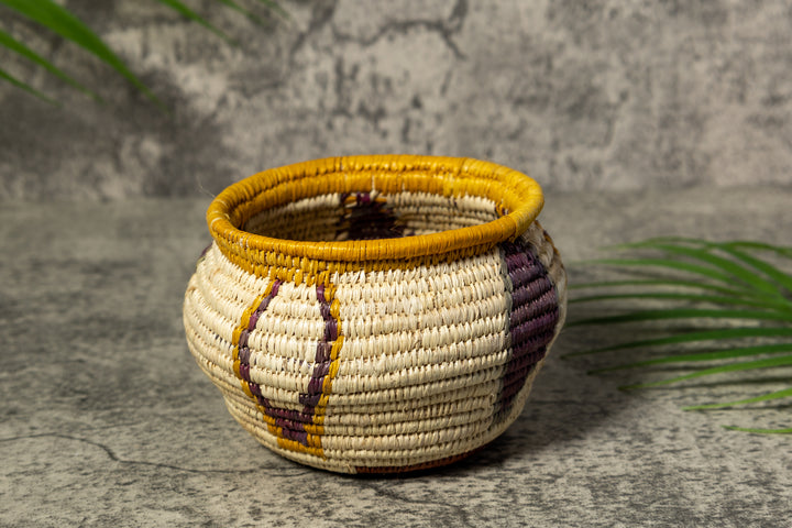 Feather Design Rainforest Vintage Basket