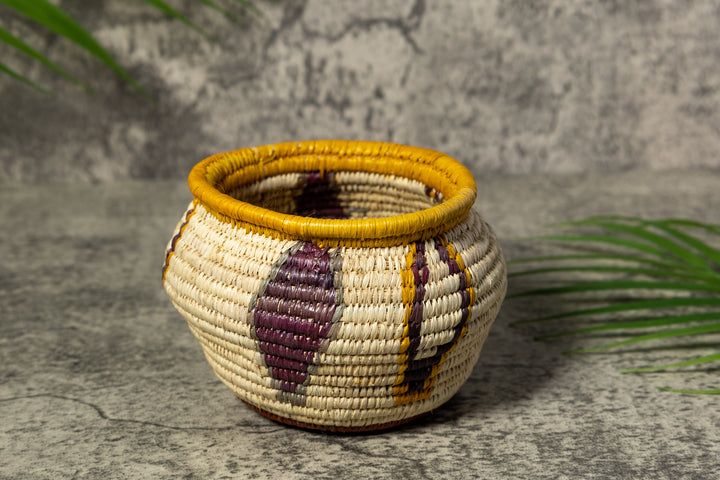 Feather Design Rainforest Vintage Basket