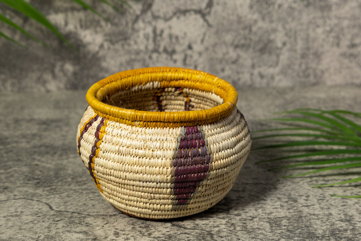 Feather Design Rainforest Vintage Basket