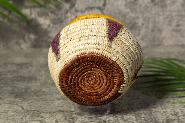 Feather Design Rainforest Vintage Basket