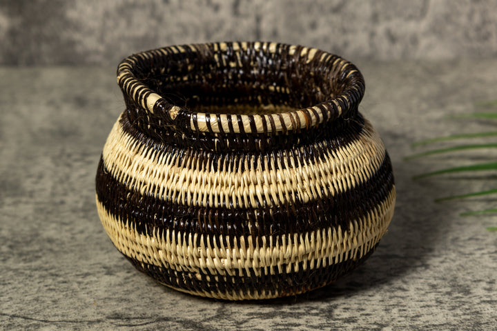 Black and White Rainforest Vintage Basket