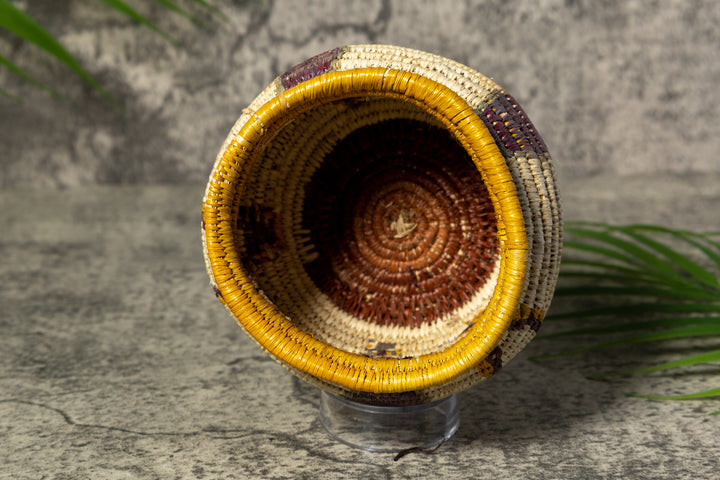 Feather Design Rainforest Vintage Basket