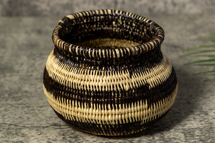 Black and White Rainforest Vintage Basket