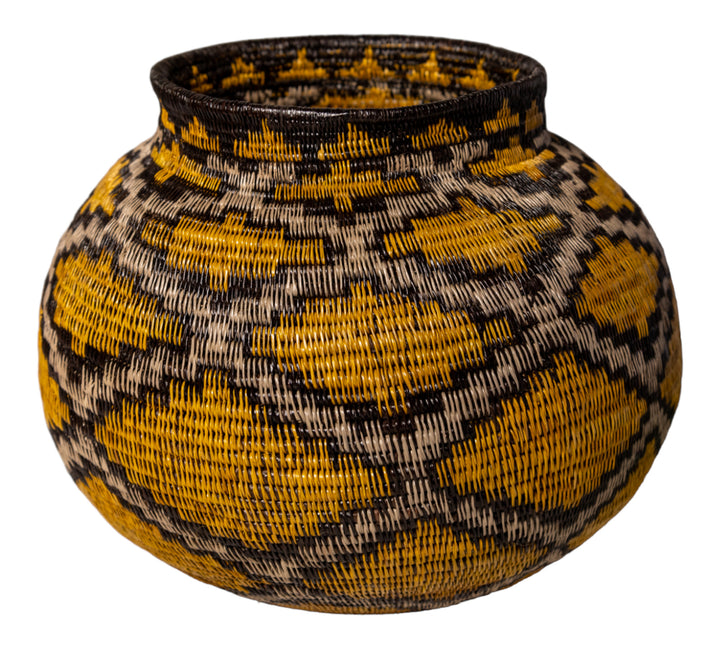 Golden Diamond Netting Rainforest Basket
