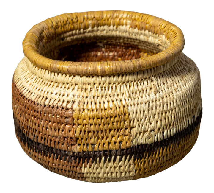 Brown Gold And Black Rainforest Vintage Basket