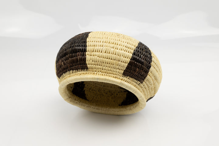 Vintage Woven Panama Basket