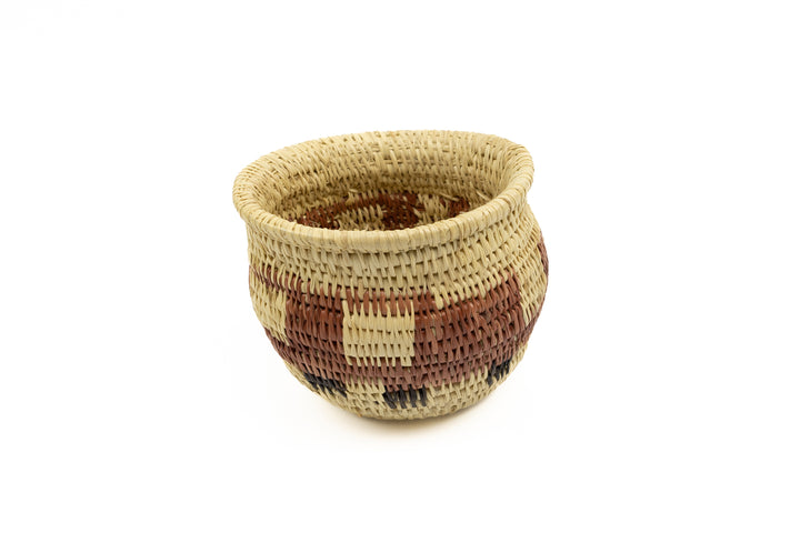 Vintage Woven Panama Basket
