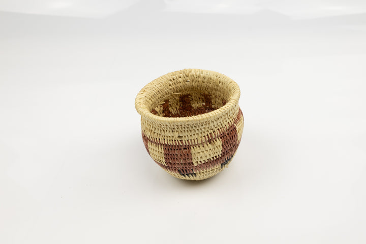 Vintage Woven Panama Basket