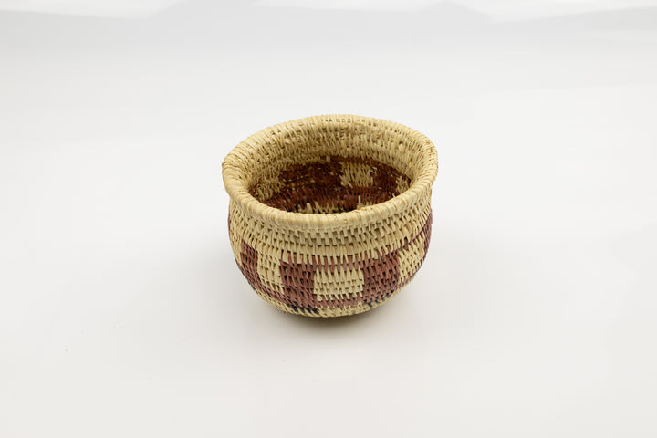 Vintage Woven Panama Basket