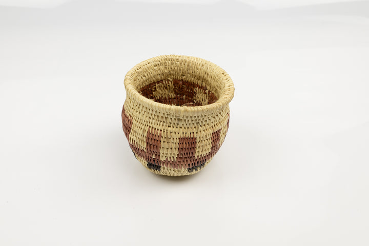 Vintage Woven Panama Basket