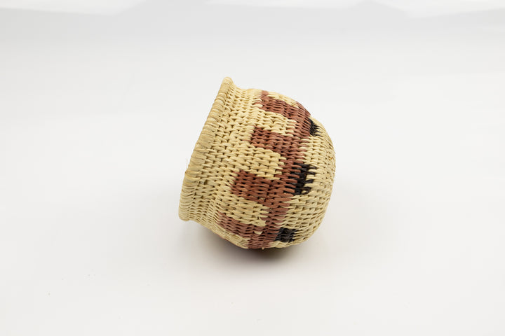 Vintage Woven Panama Basket