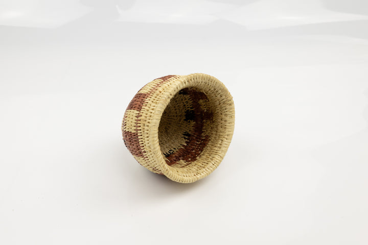 Vintage Woven Panama Basket