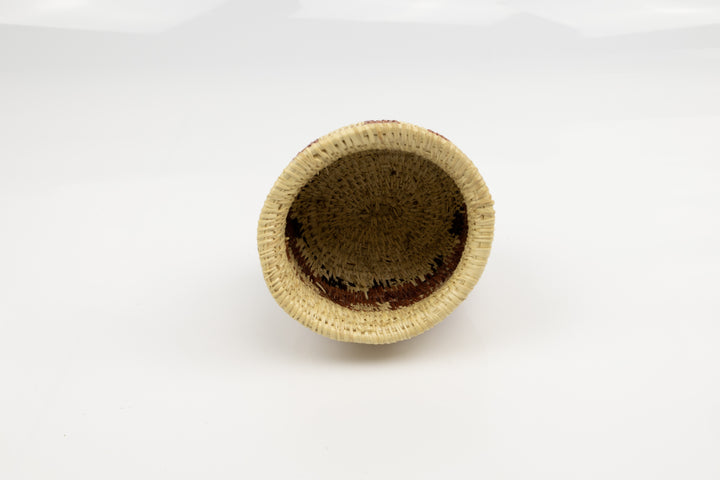 Vintage Woven Panama Basket