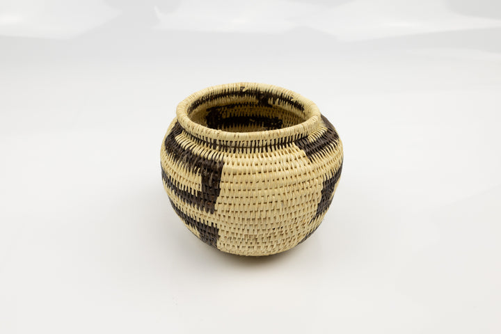 Vintage Woven Panama Basket