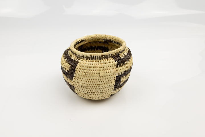 Vintage Woven Panama Basket