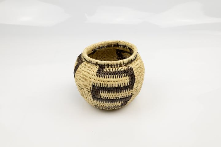 Vintage Woven Panama Basket