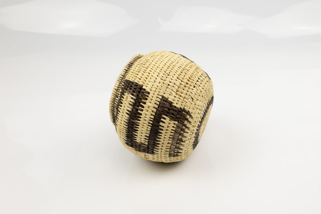 Vintage Woven Panama Basket