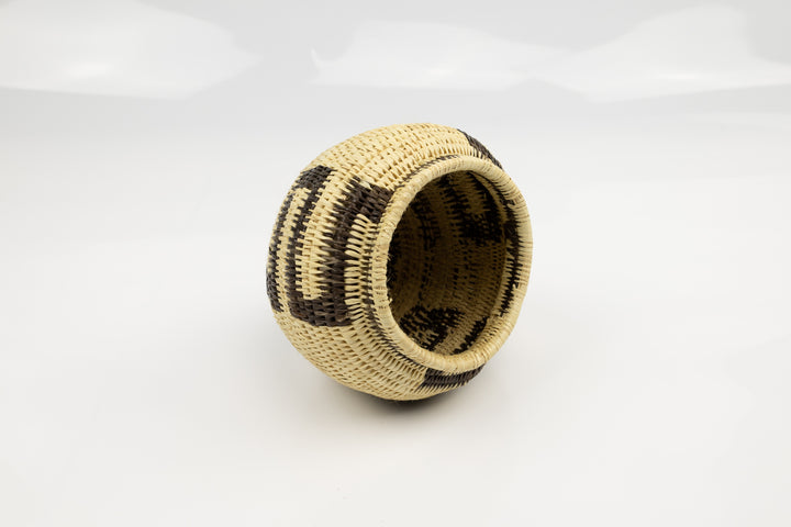 Vintage Woven Panama Basket