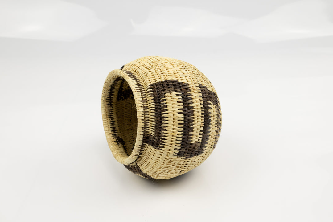 Vintage Woven Panama Basket