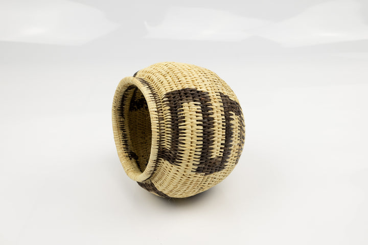 Vintage Woven Panama Basket