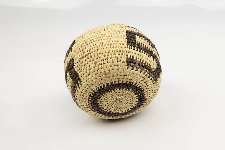 Vintage Woven Panama Basket
