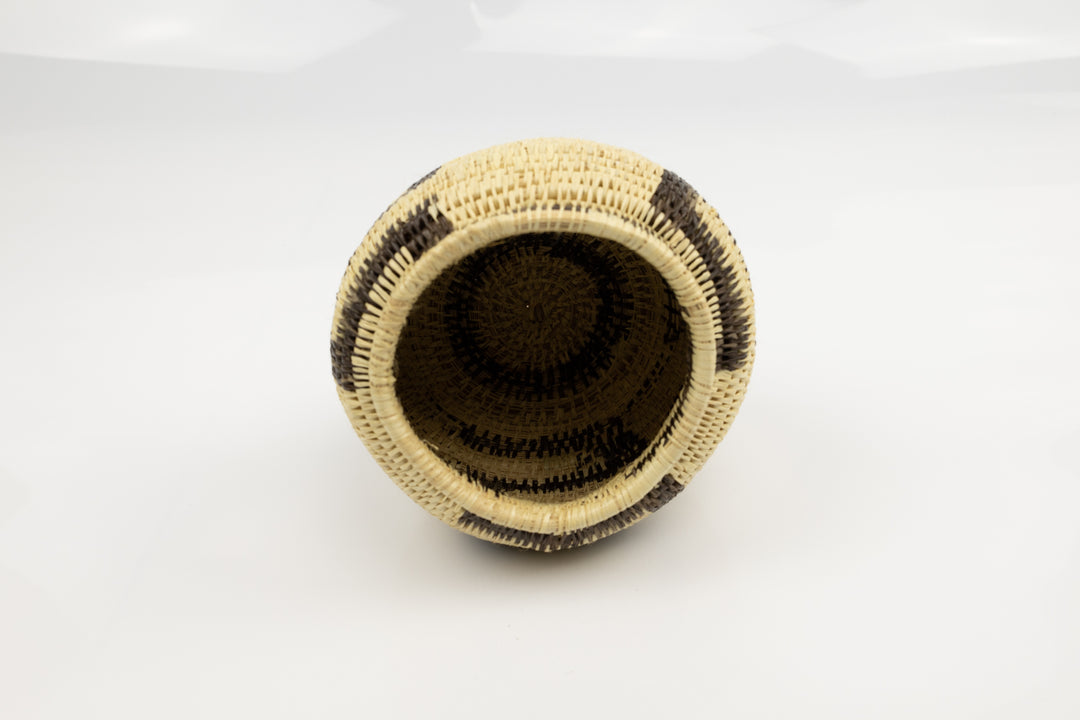 Vintage Woven Panama Basket